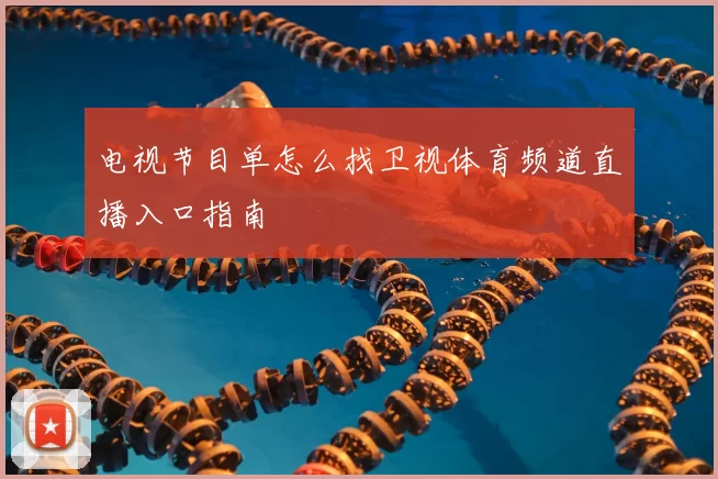 电视节目单怎么找卫视体育频道直播入口指南